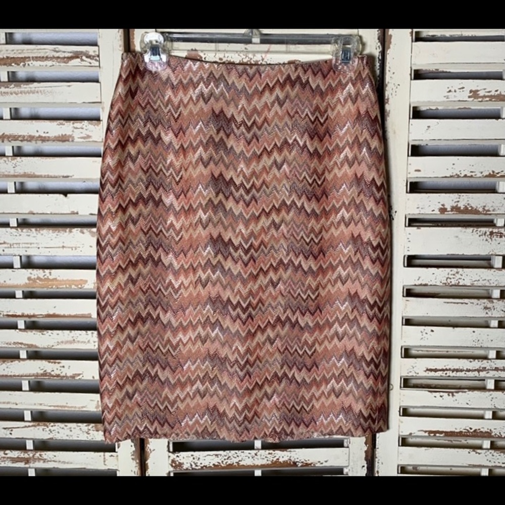 Dana Buchman Chevron Pencil Skirt~Lined~Size 4P